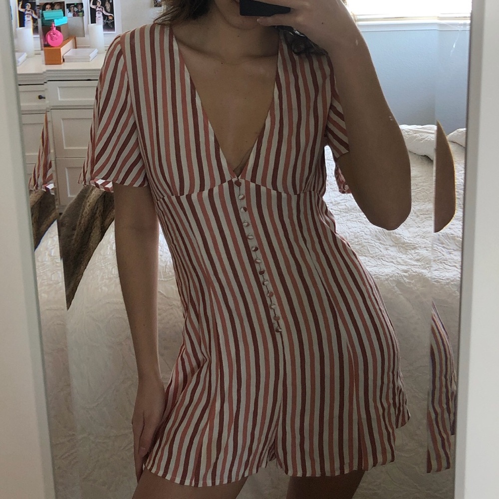 Striped romper